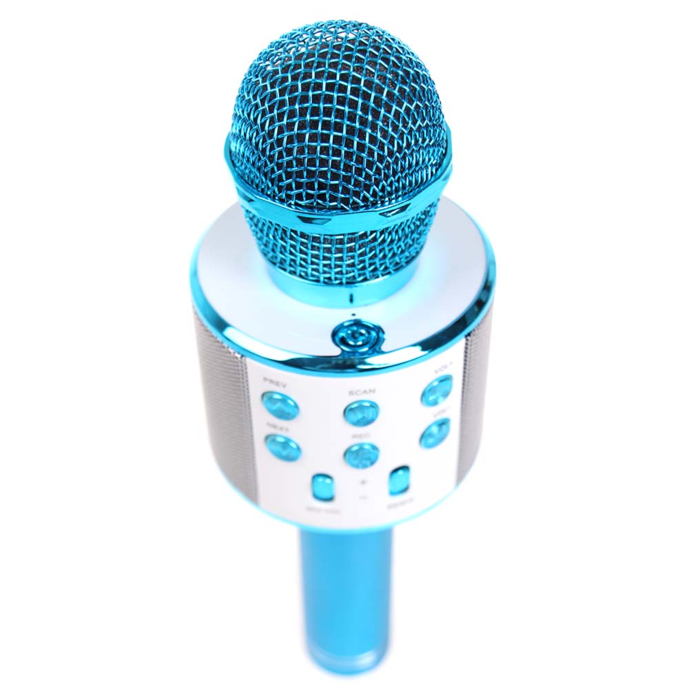 Karaoke mikrofon WS-858 modrý - náhled 2