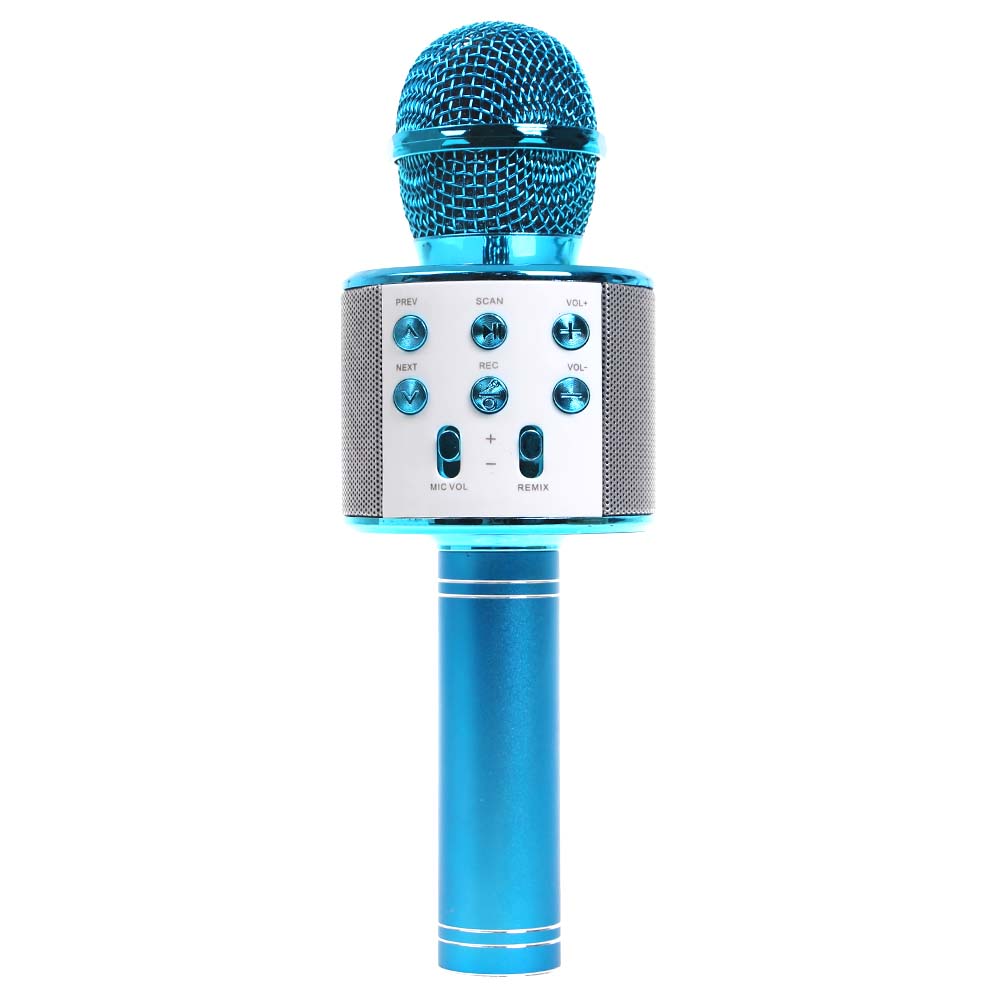Karaoke mikrofon WS-858 modrý - náhled 4