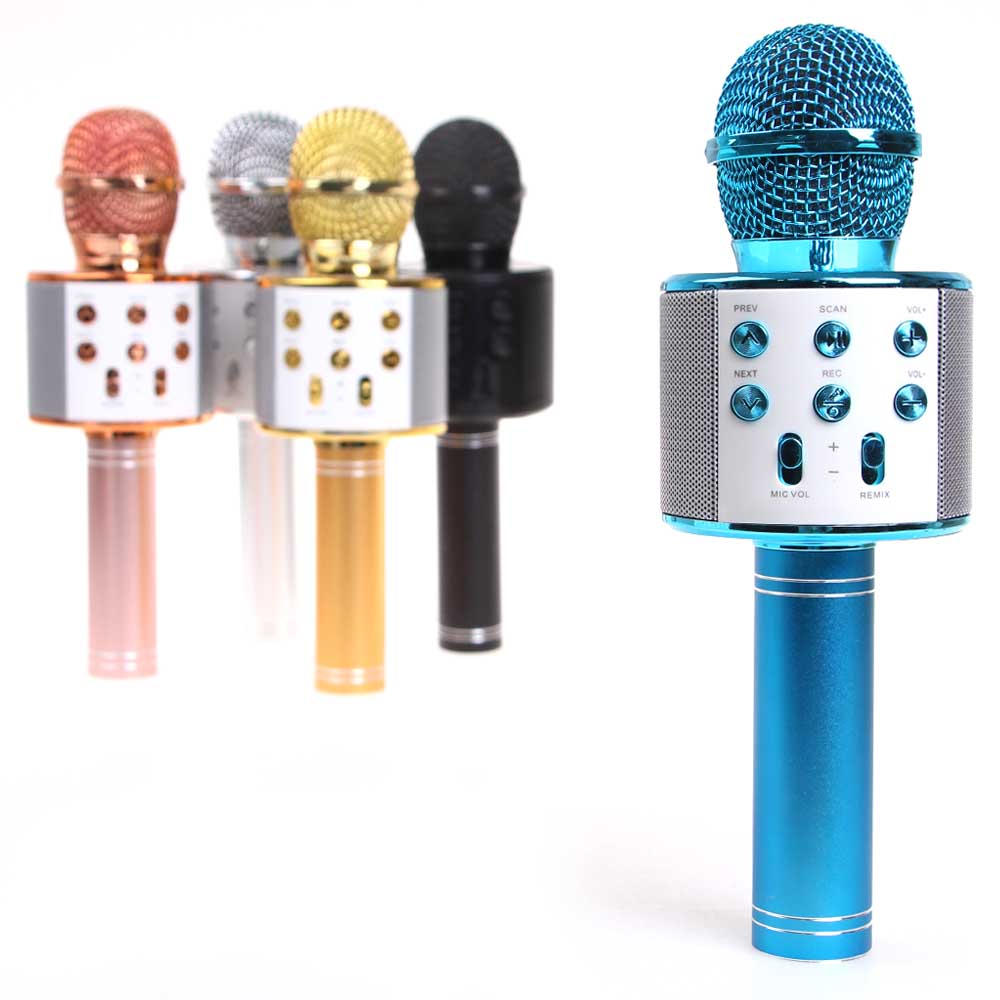 Karaoke mikrofon WS-858 modrý - náhled 5