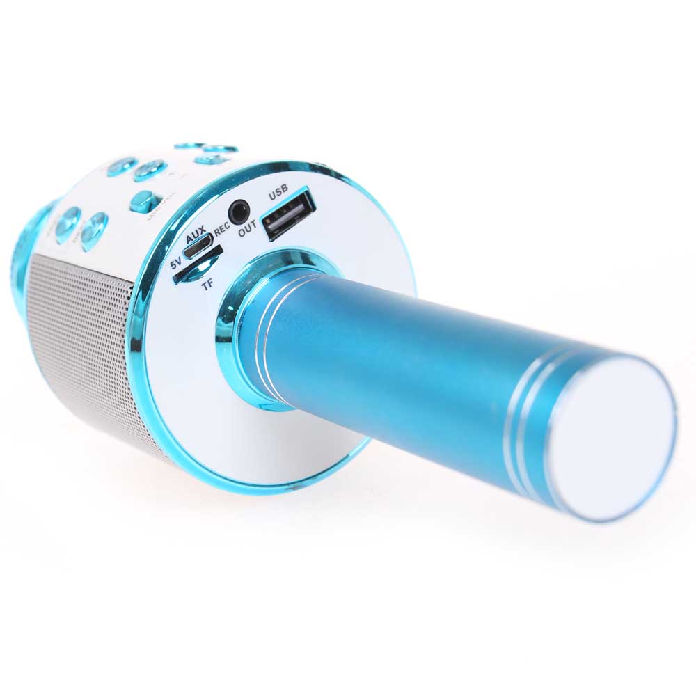 Karaoke mikrofon WS-858 modrý - náhled 3