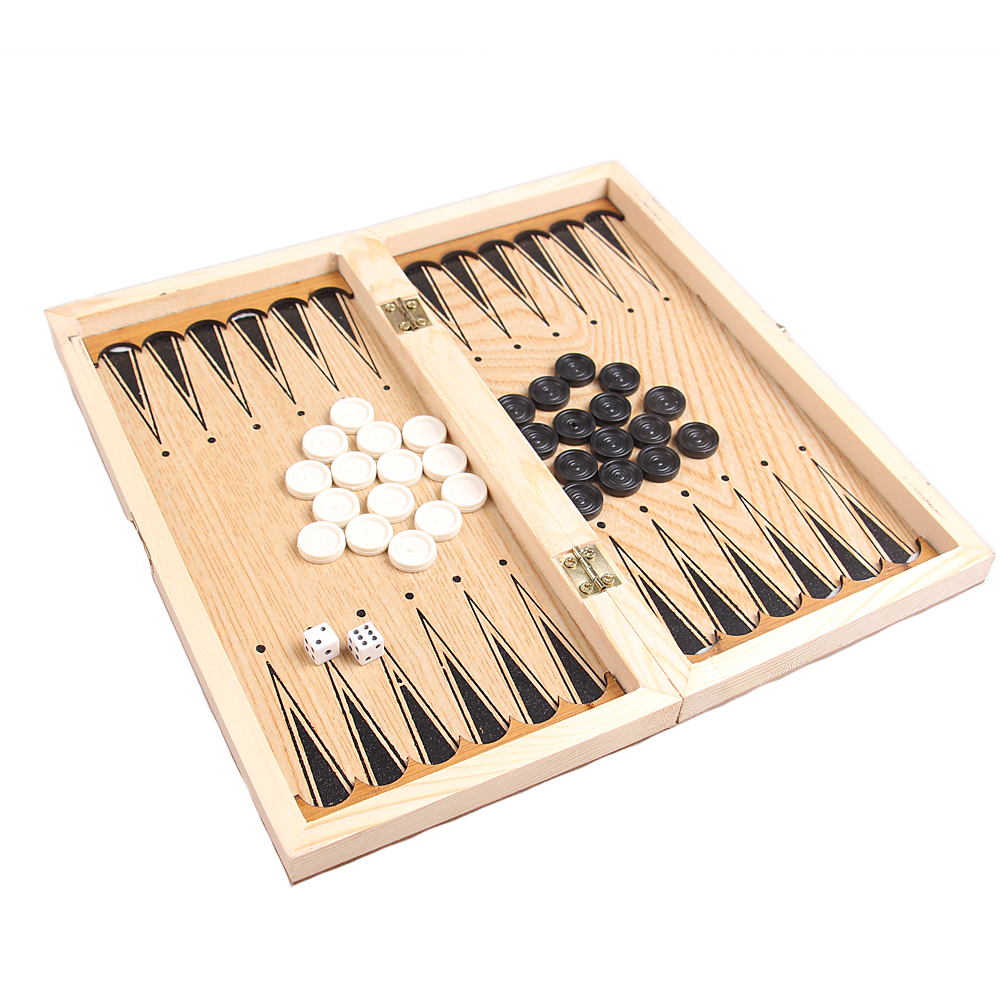 Dřevěná šachová sada 3v1 - náhled 3