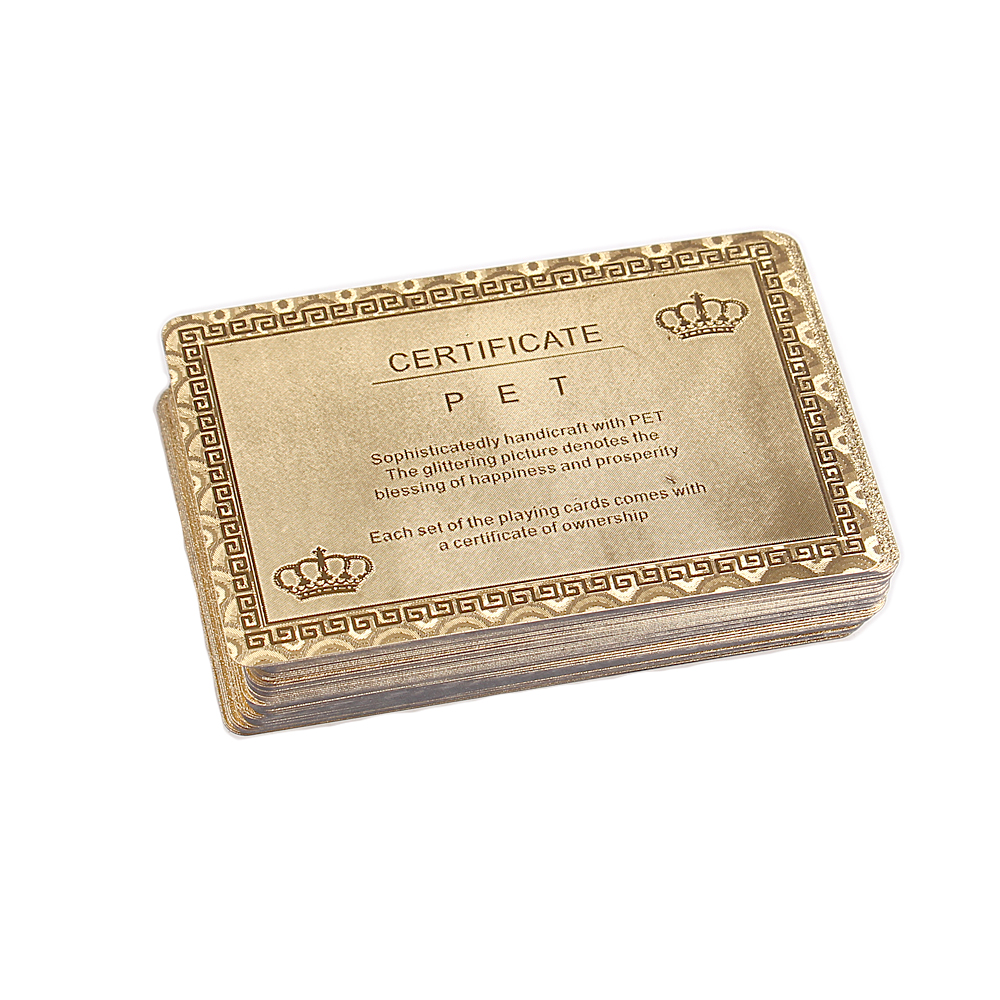 Hrací karty zlaté - náhled 2