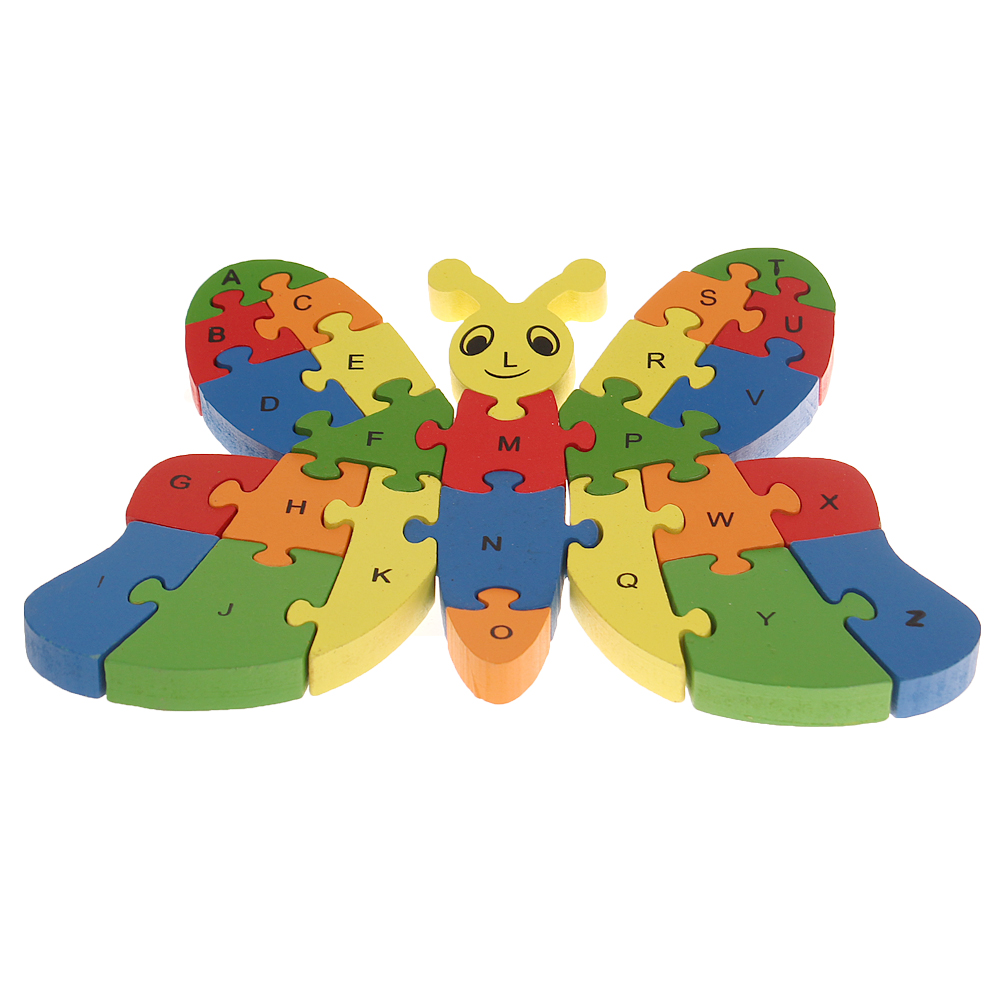 Vzdělávací dřevěné puzzle motýl - náhled 2