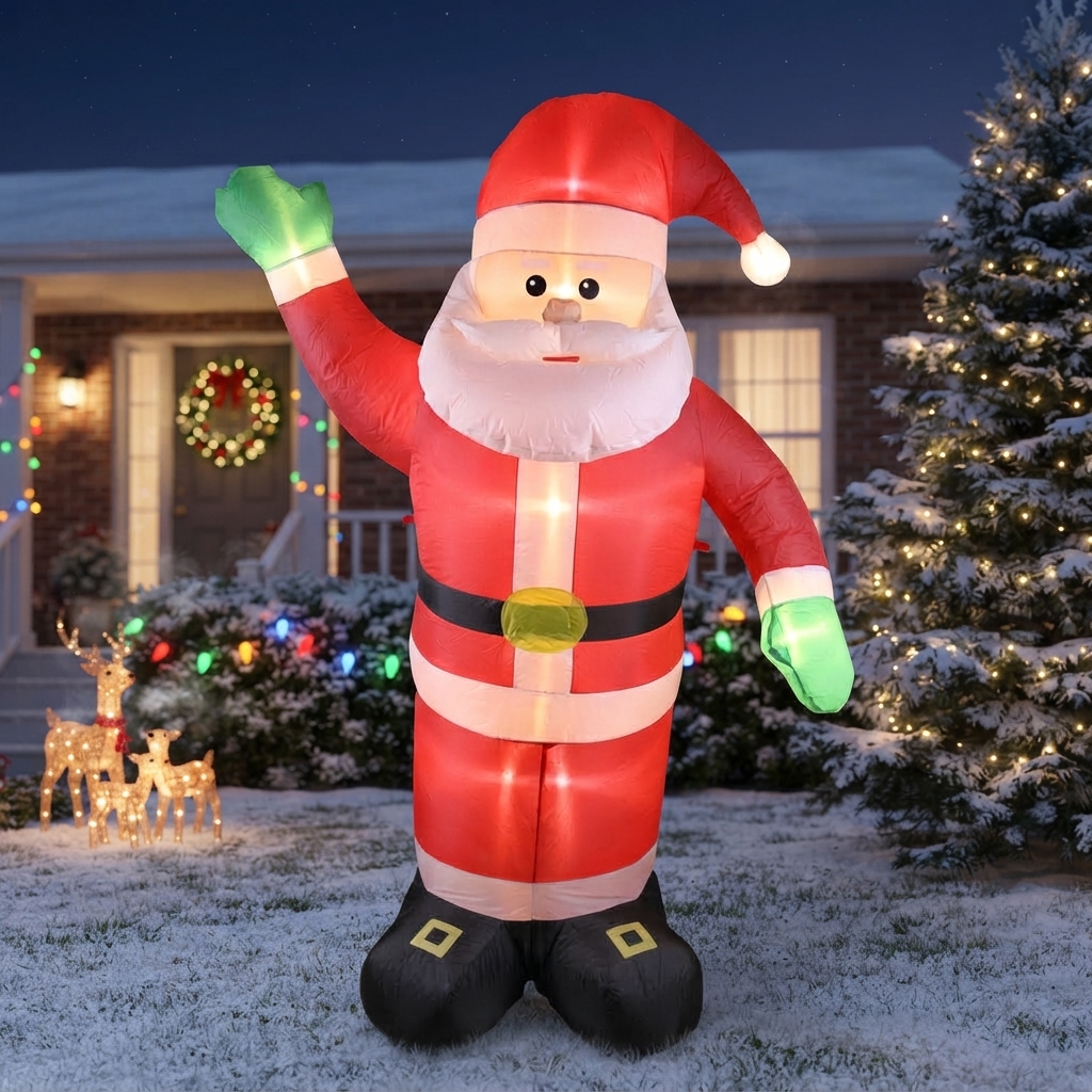 Nafukovací Santa Claus s LED osvětlením - náhled 3