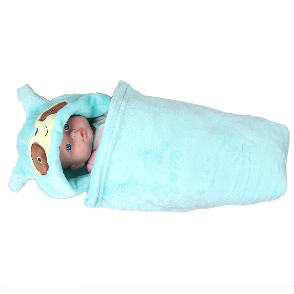 Dětská deka Happy Baby modrá – lemur - náhled 4