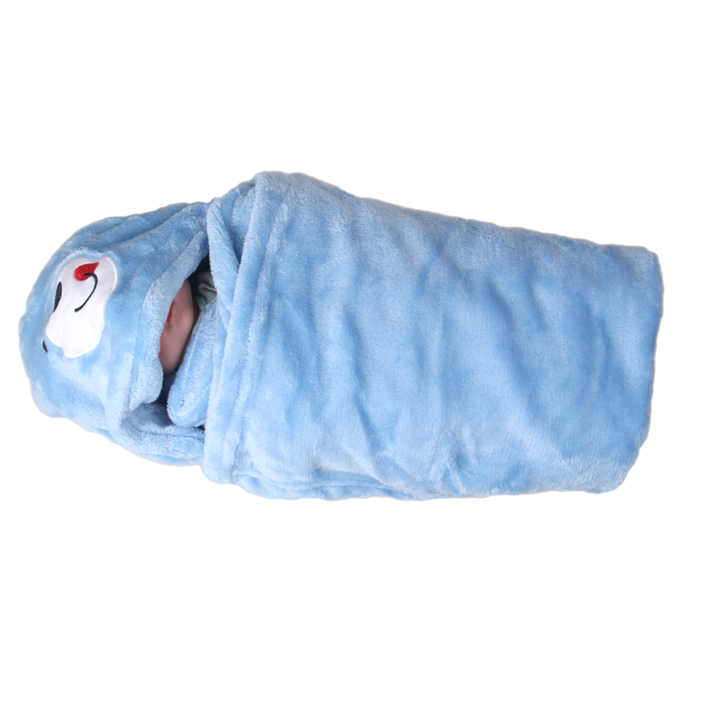 Dětská deka Happy Baby modrá – medvídek - náhled 4