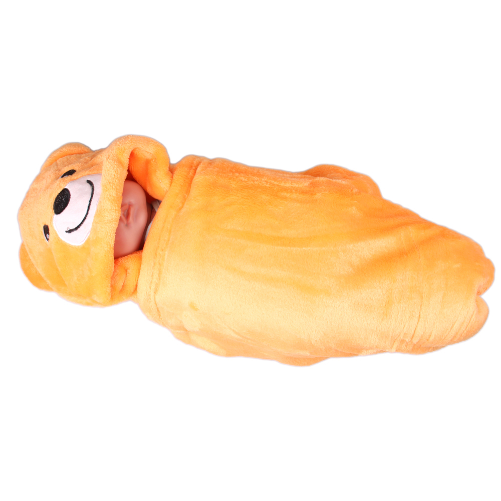 Dětská deka Happy Baby oranžová – medvídek - náhled 3