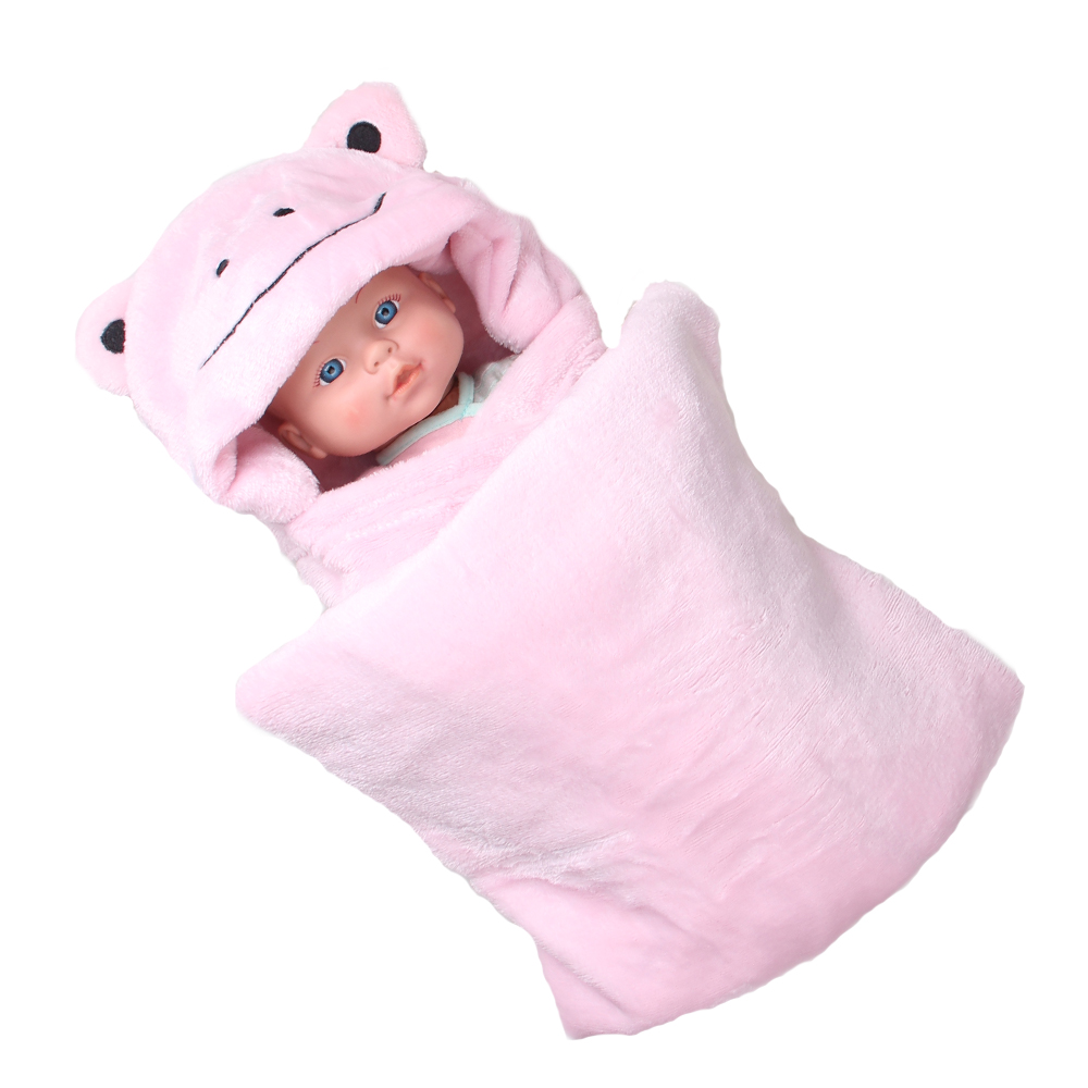 Dětská deka Happy Baby růžová – žabička - náhled 3