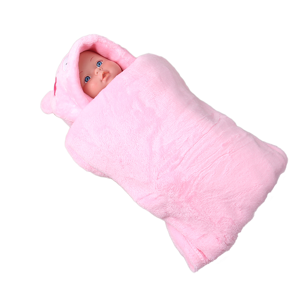 Dětská deka Happy Baby růžová – medvídek s kytičkou - náhled 4