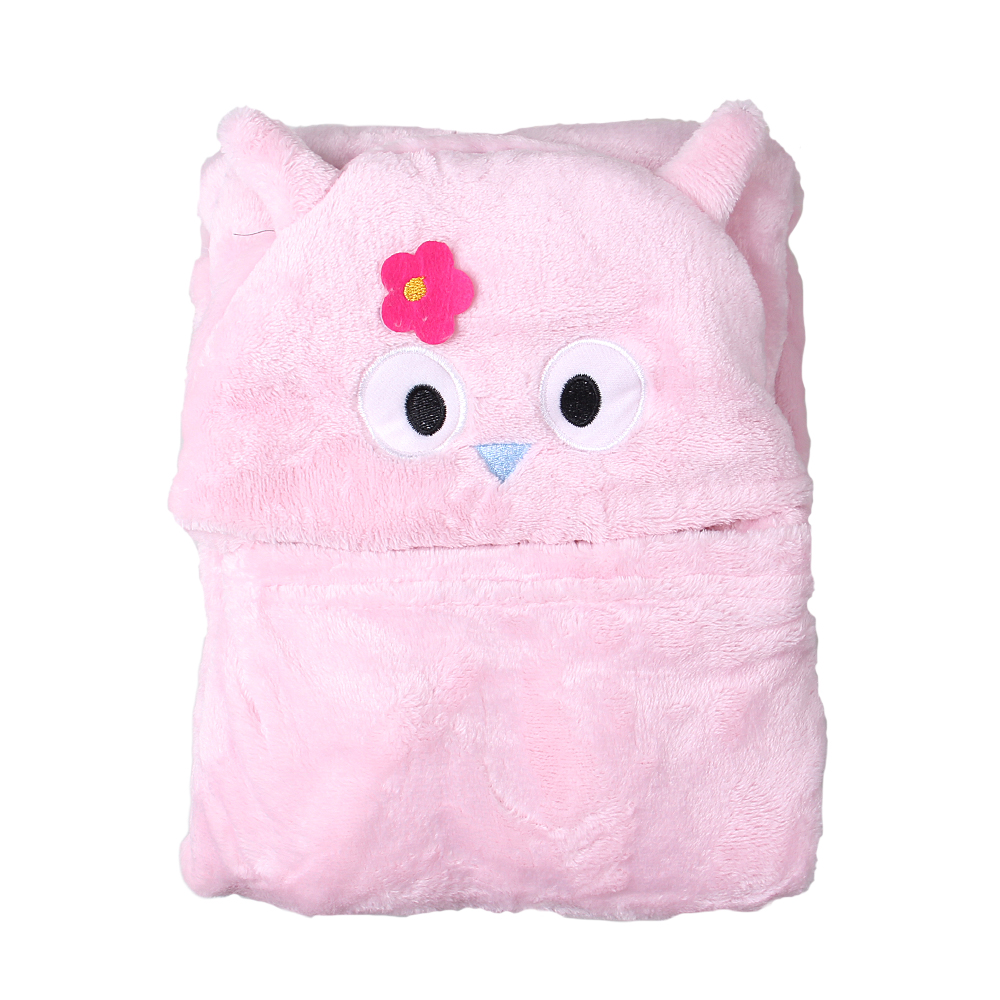 Dětská deka Happy Baby růžová – sova s kytičkou - náhled 1