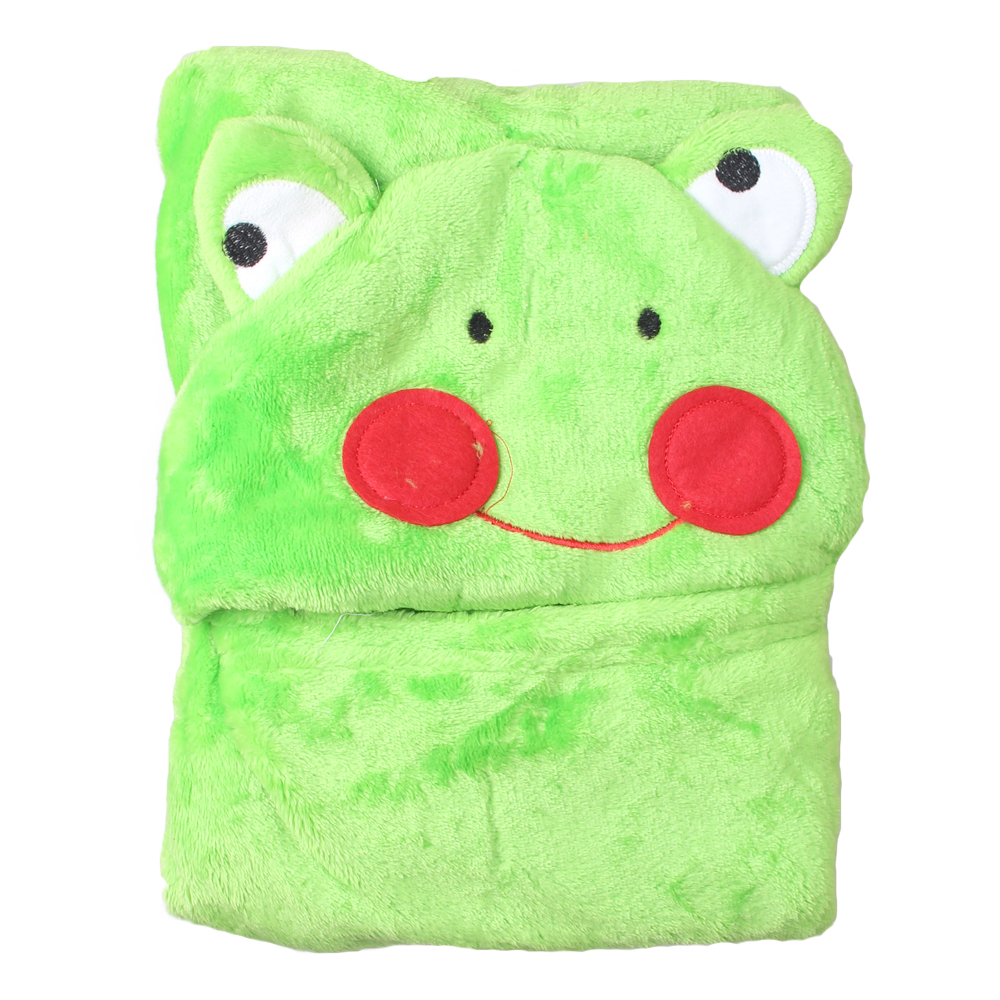 Dětská deka Happy Baby zelená – žabička s tváří - náhled 1