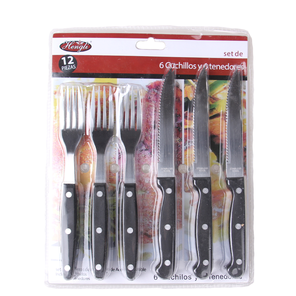 12-dílná sada příborů Hengli - náhled 2