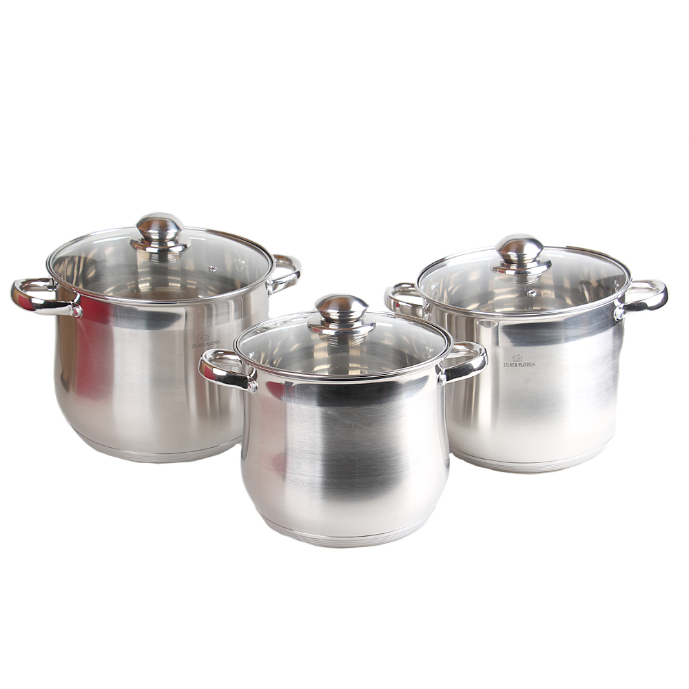 6-dílná sada hrnců z nerezové oceli - náhled 1