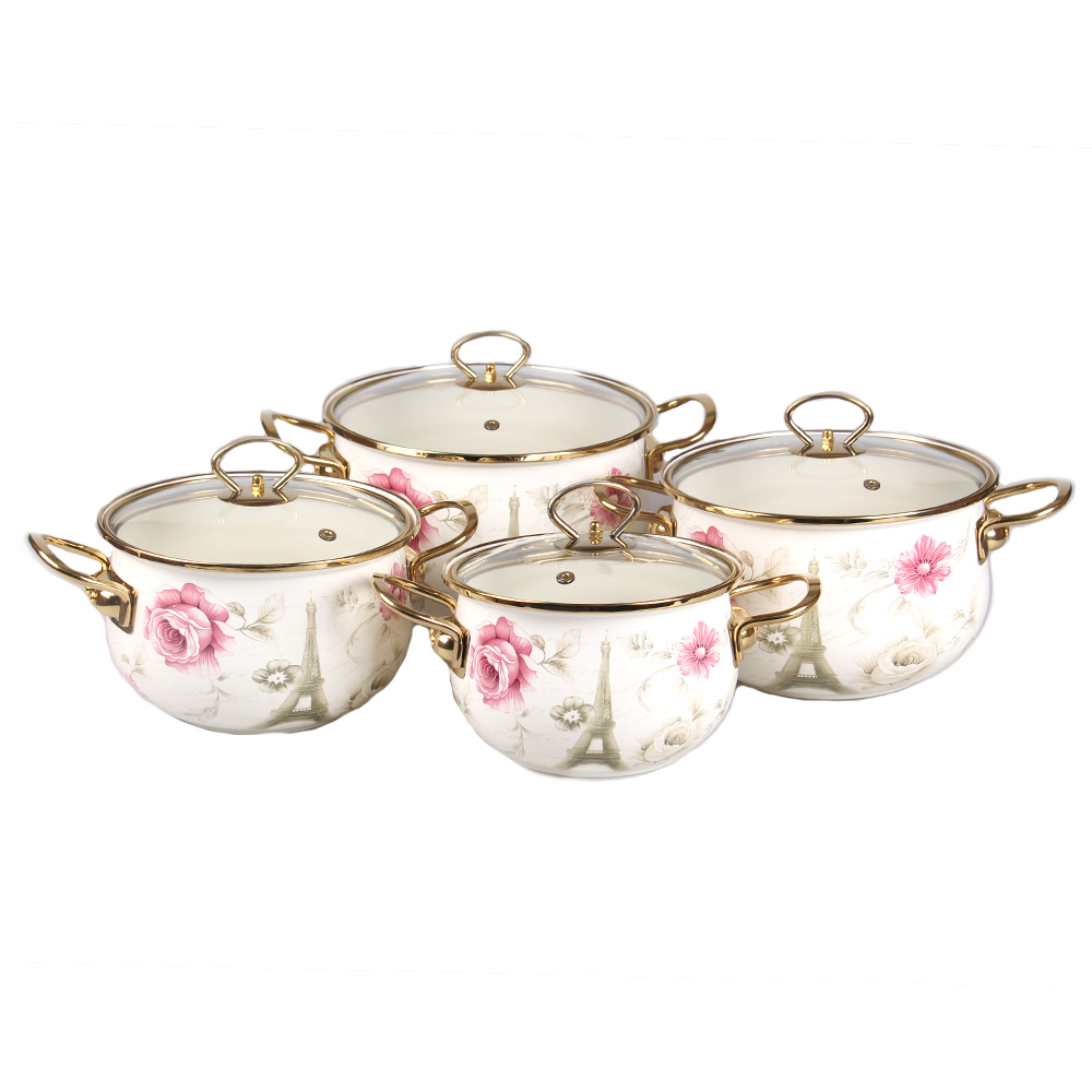 8-dílná sada smaltovaných hrnců Paris - náhled 1