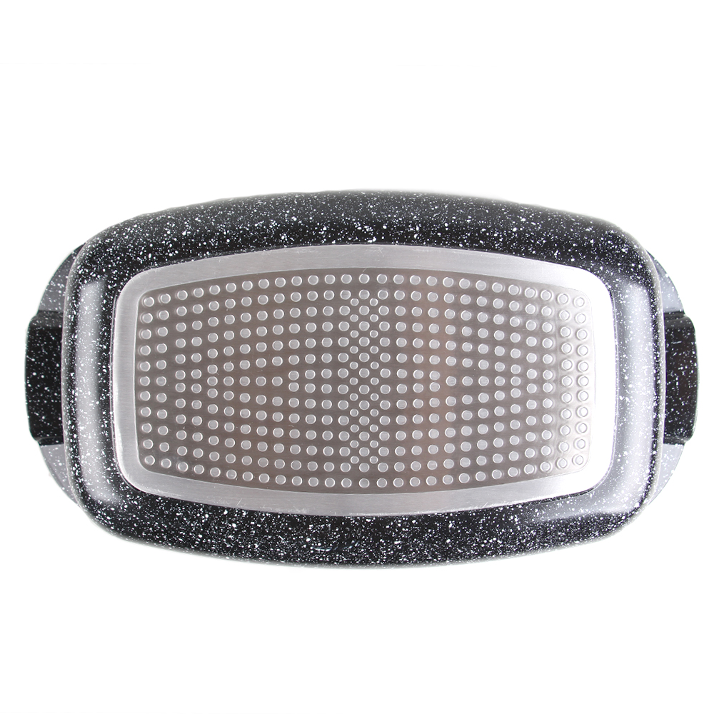 Hliníkový pekáč 5,5l černý mramor - náhled 3