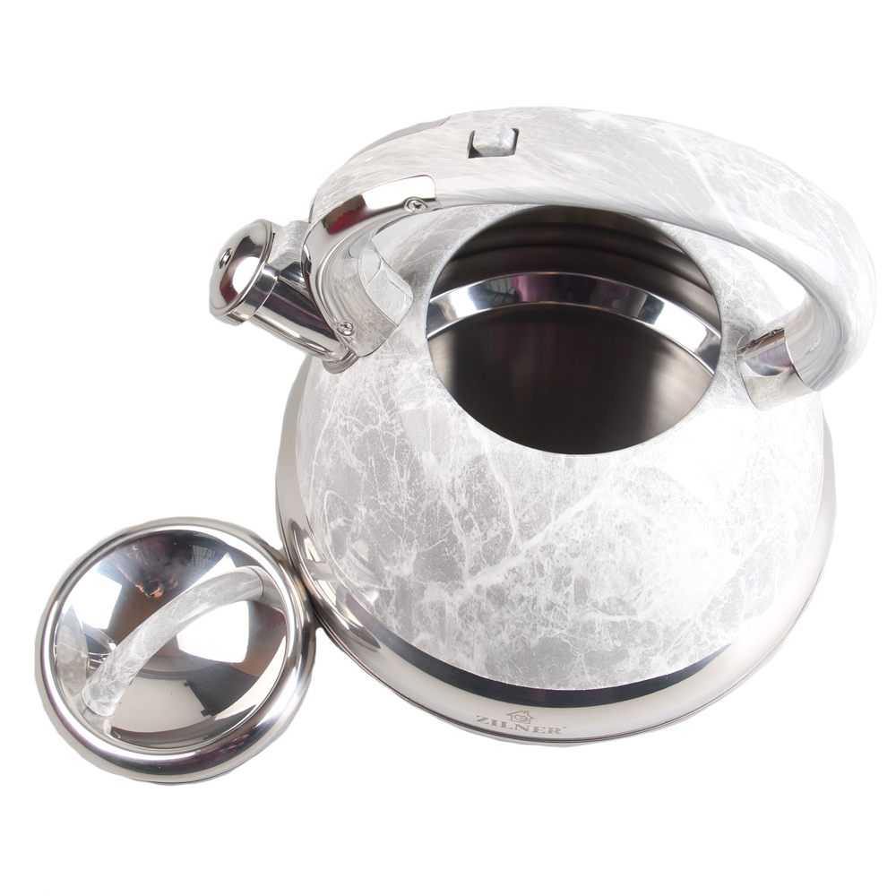 Kovová konvice 3l šedý mramor - náhled 2