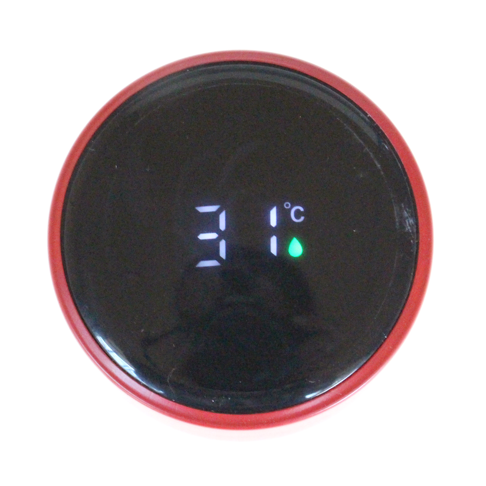 Nerezová termoska s LED displejem matná červená - náhled 3