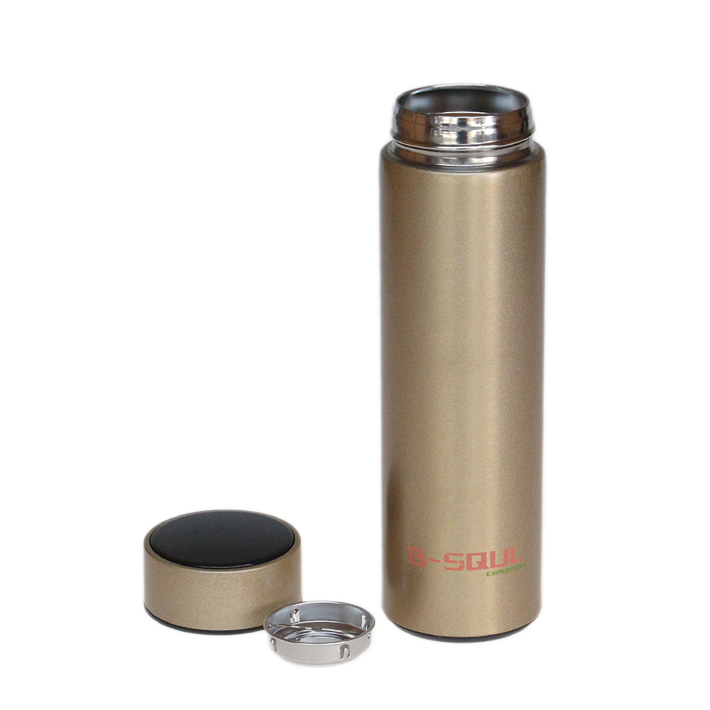 Nerezová termoska s LED displejem matná zlatá - náhled 3