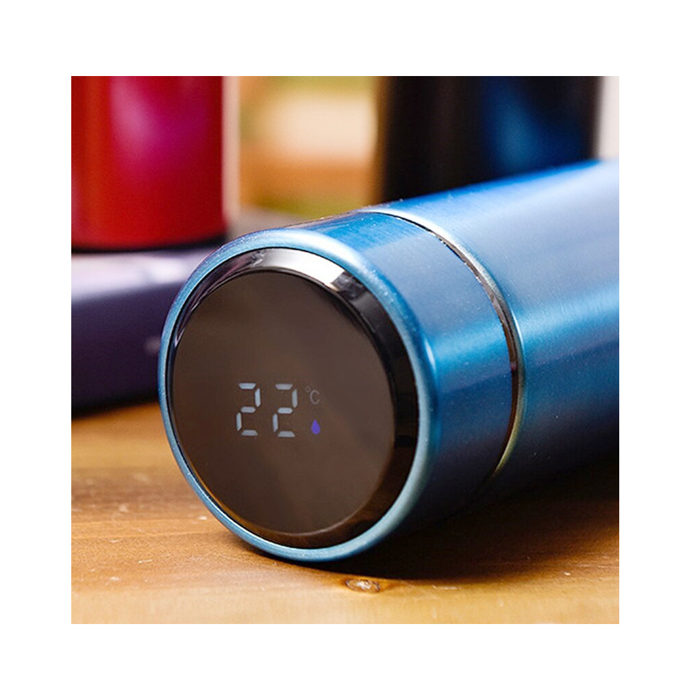 Nerezová termoska s LED displejem modrá - náhled 4