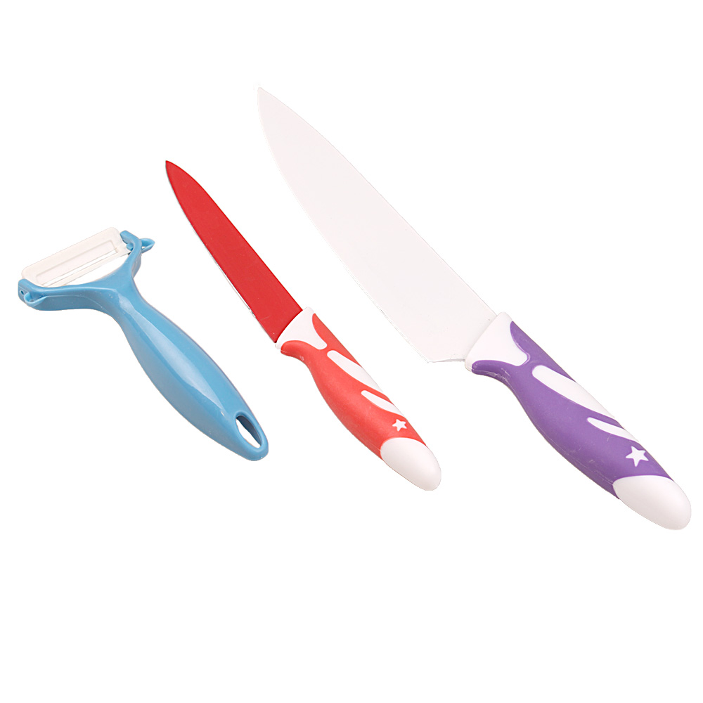 3-dílná sada nožů barevná - náhled 2