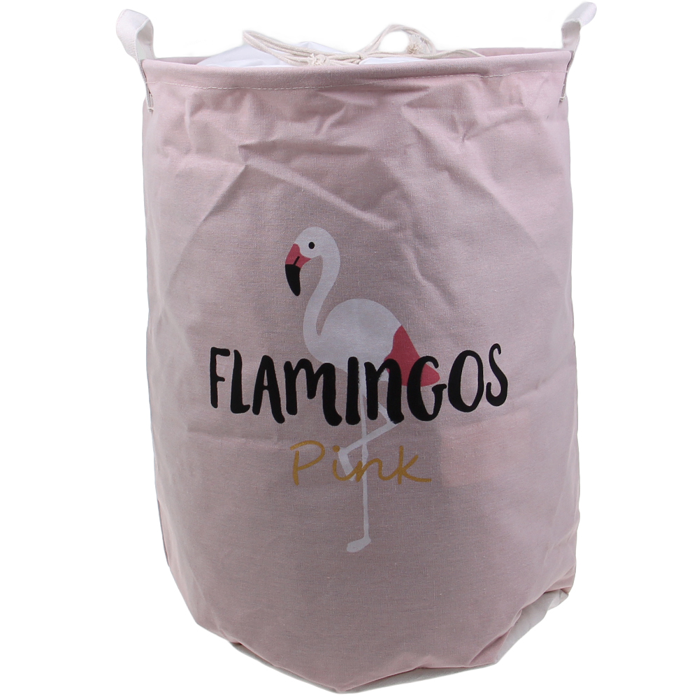 Koš na prádlo růžový Flamingos - náhled 1