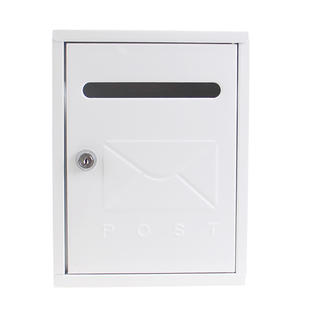 Kovová poštovní schránka bílá - náhled 1