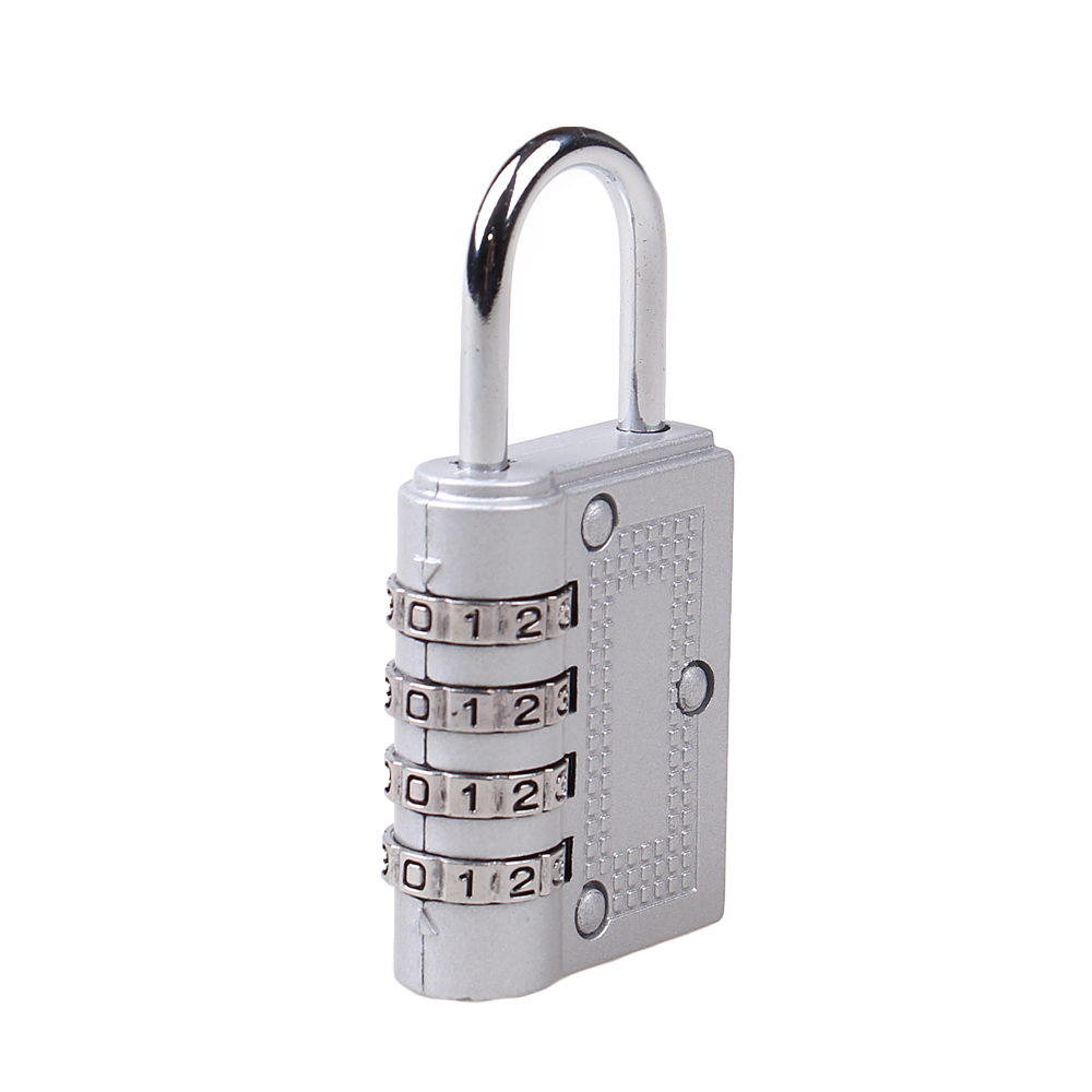 Visací zámek s číselným kódem stříbrný - náhled 2