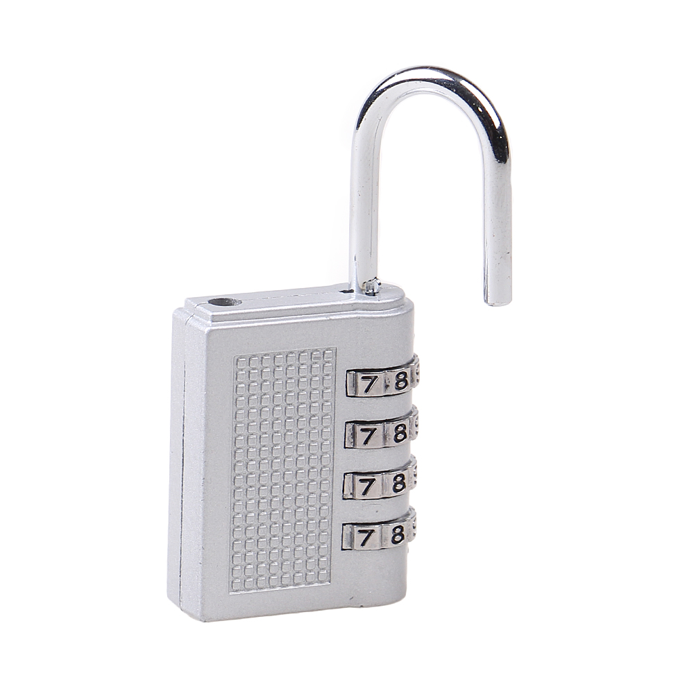 Visací zámek s číselným kódem stříbrný - náhled 3