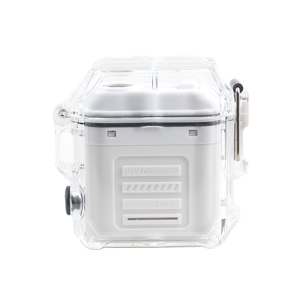 Elektrický spirálový zapalovač bílý - náhled 1