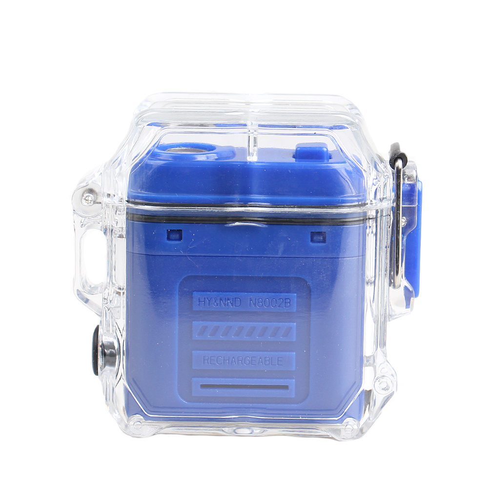 Elektrický spirálový zapalovač modrý - náhled 2