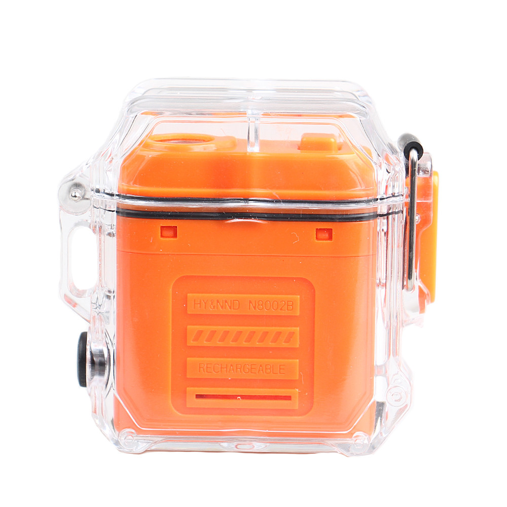 Elektrický spirálový zapalovač oranžový - náhled 2