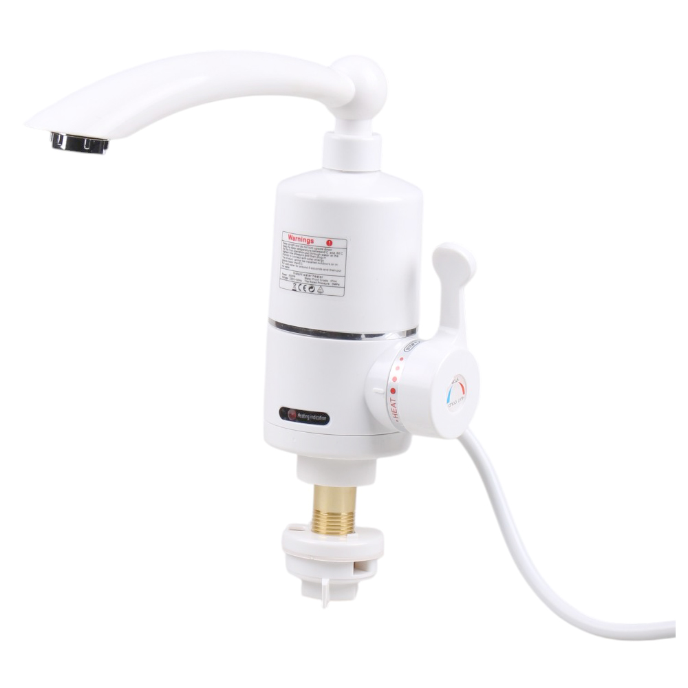 Stojánková baterie s ohřevem vody bílá - náhled 1