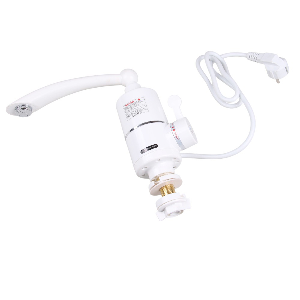 Stojánková baterie s ohřevem vody bílá - náhled 2