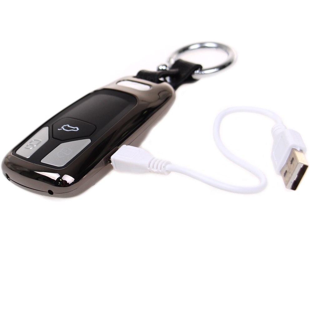 USB zapalovač klíč od auta černý - náhled 3
