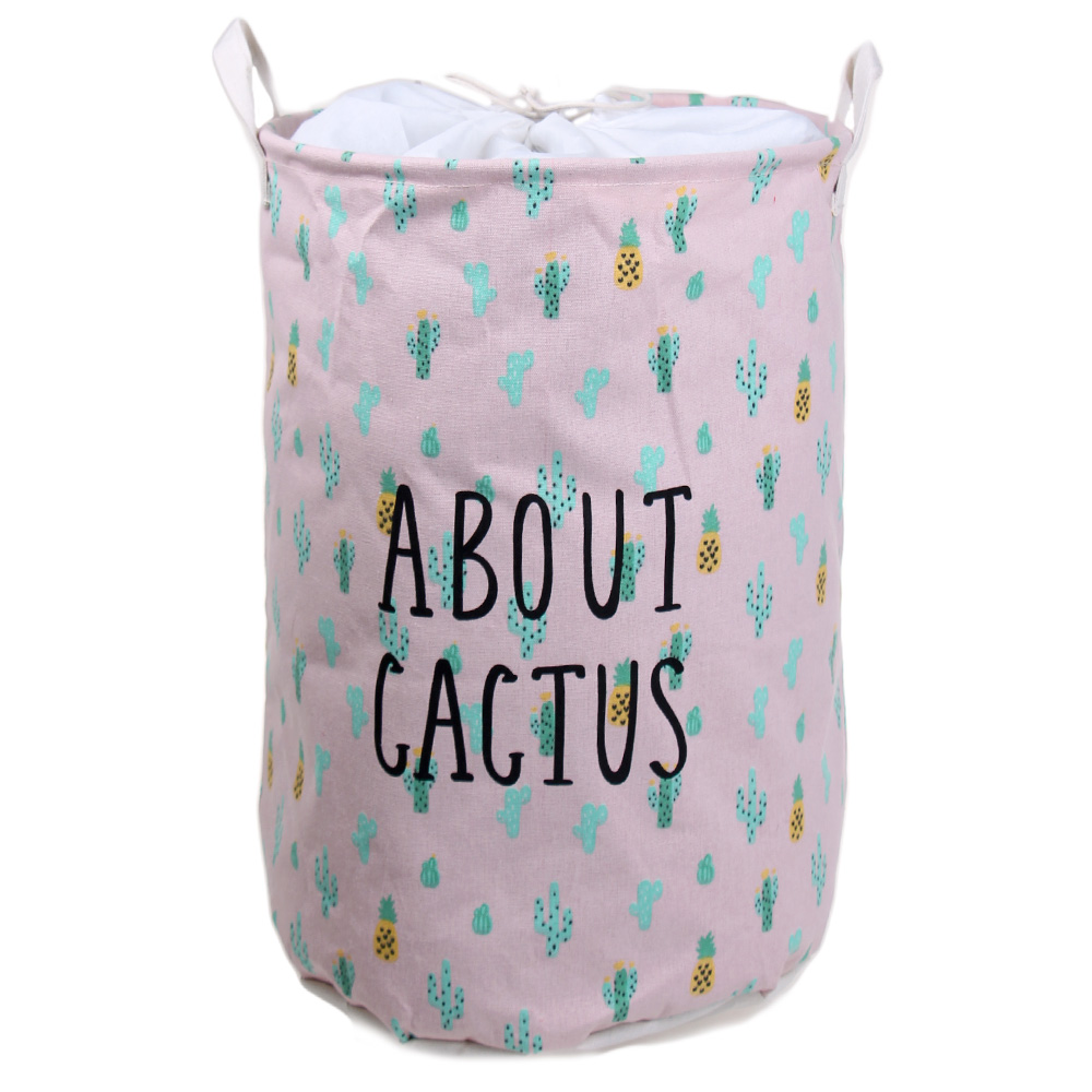 Koš na prádlo kaktus růžový - náhled 2