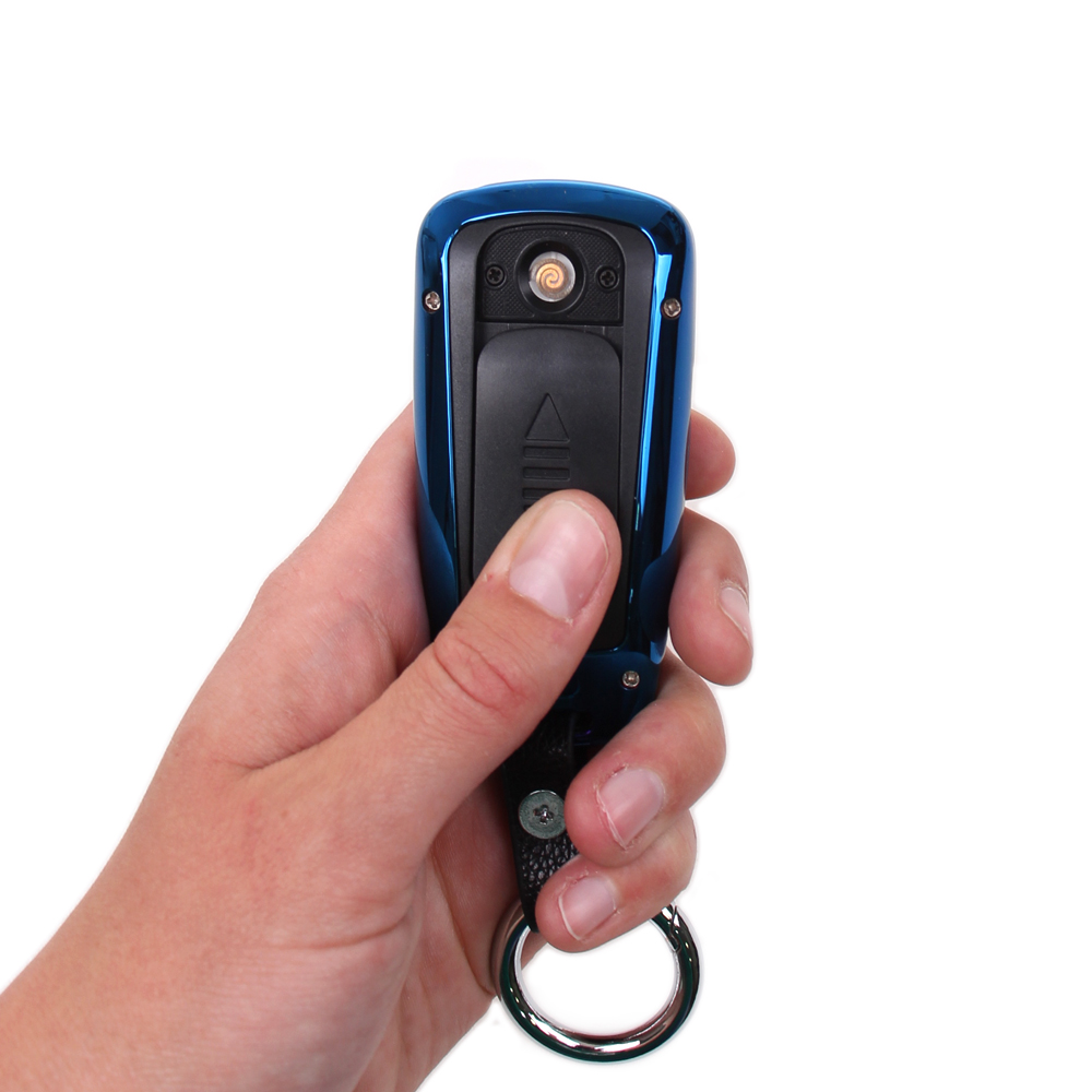 USB zapalovač klíč od auta modrý - náhled 3