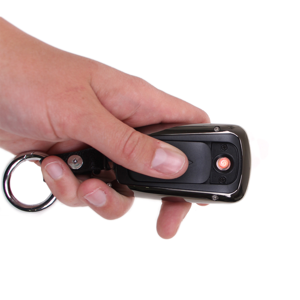 USB zapalovač klíč od auta hnědý - náhled 2