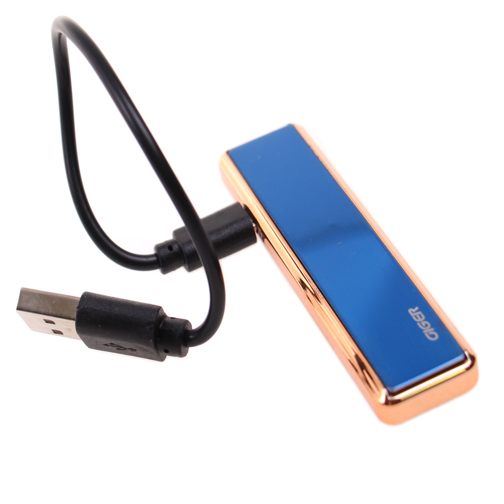 USB zapalovač modrý - náhled 3
