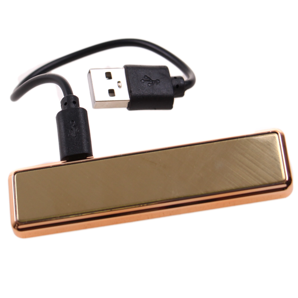 USB zapalovač zlatý - náhled 3