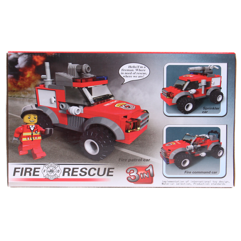 Dětská stavebnice hasiči 3v1 - náhled 1