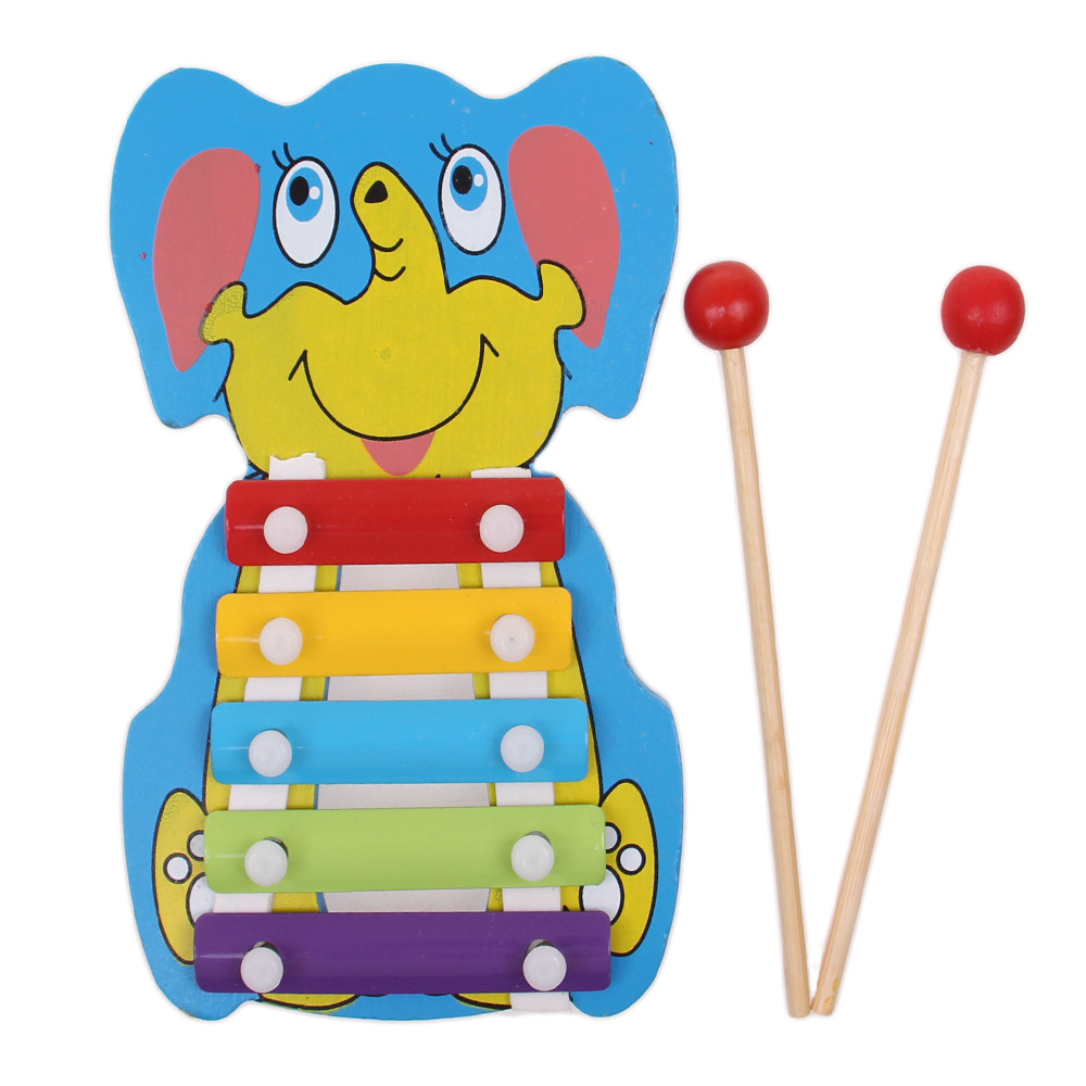 Dřevěný xylofon slon - náhled 1