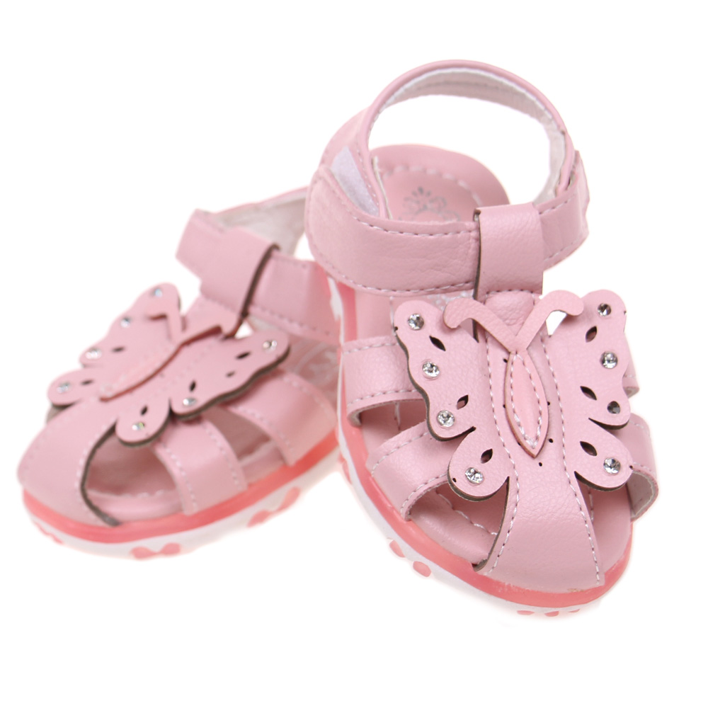 Dětské sandálky blikající růžové vel.23 - náhled 2