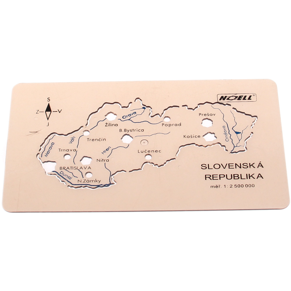 Šablona mapa Slovenské republiky - náhled 1
