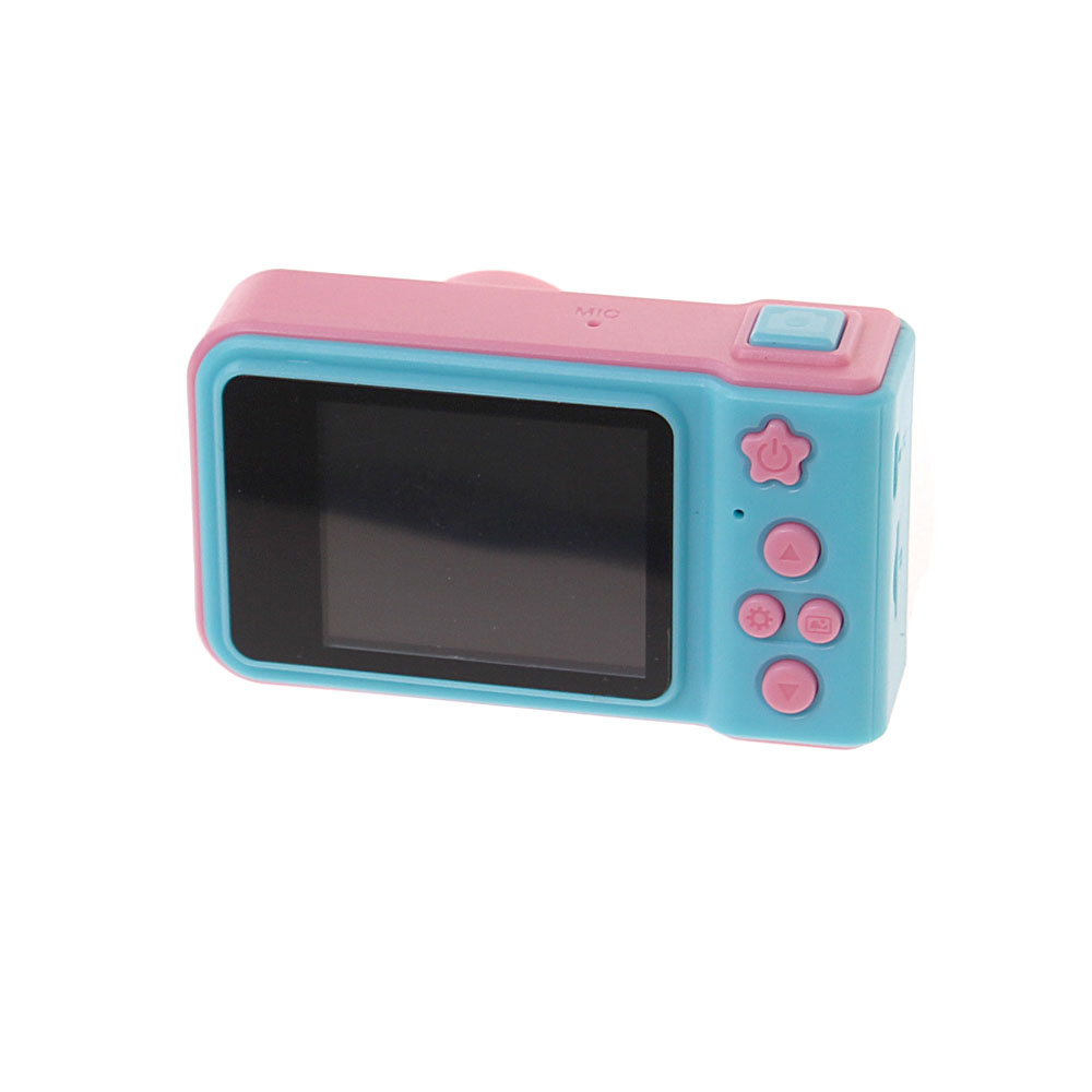 Dětský digitální mini fotoaparát s kamerou růžovo-modrý - náhled 3