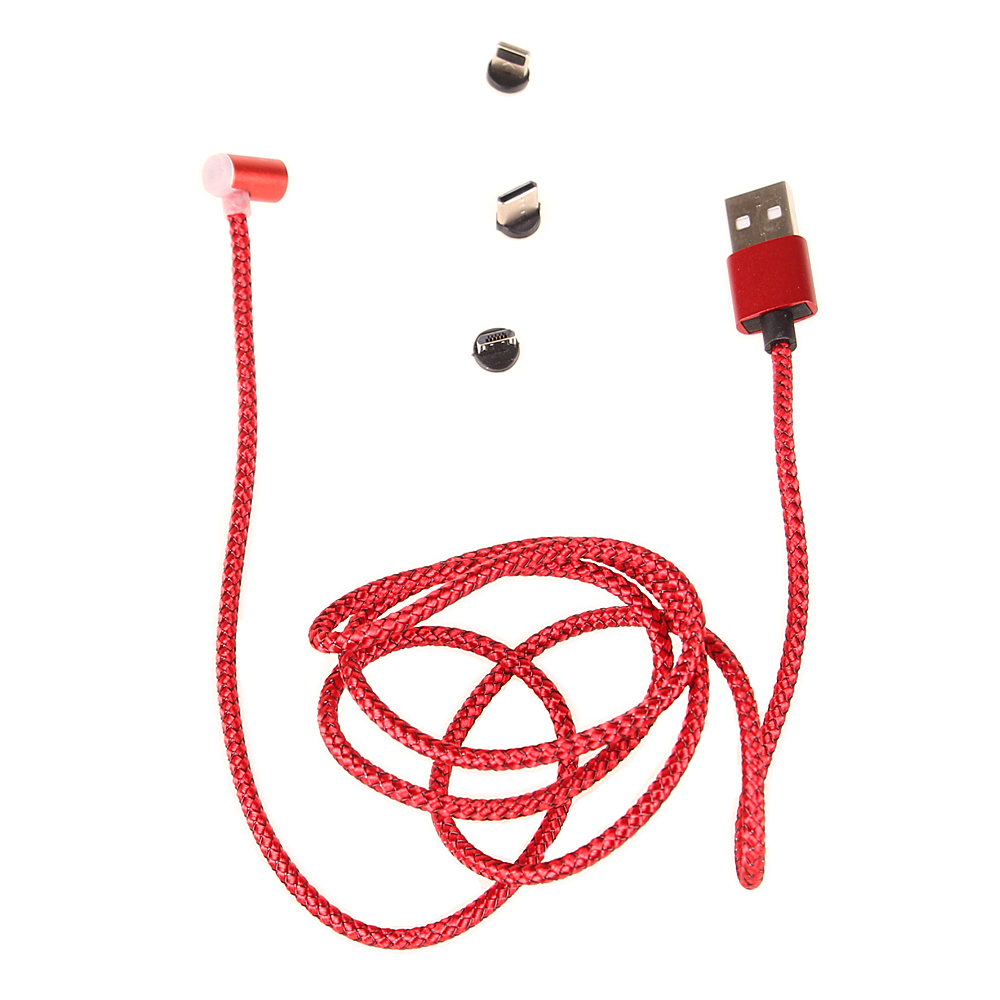 Magnetický USB kabel ZR009 červený - náhled 2