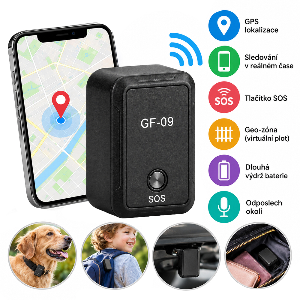 Mini GPS lokátor GF-09 - náhled 4