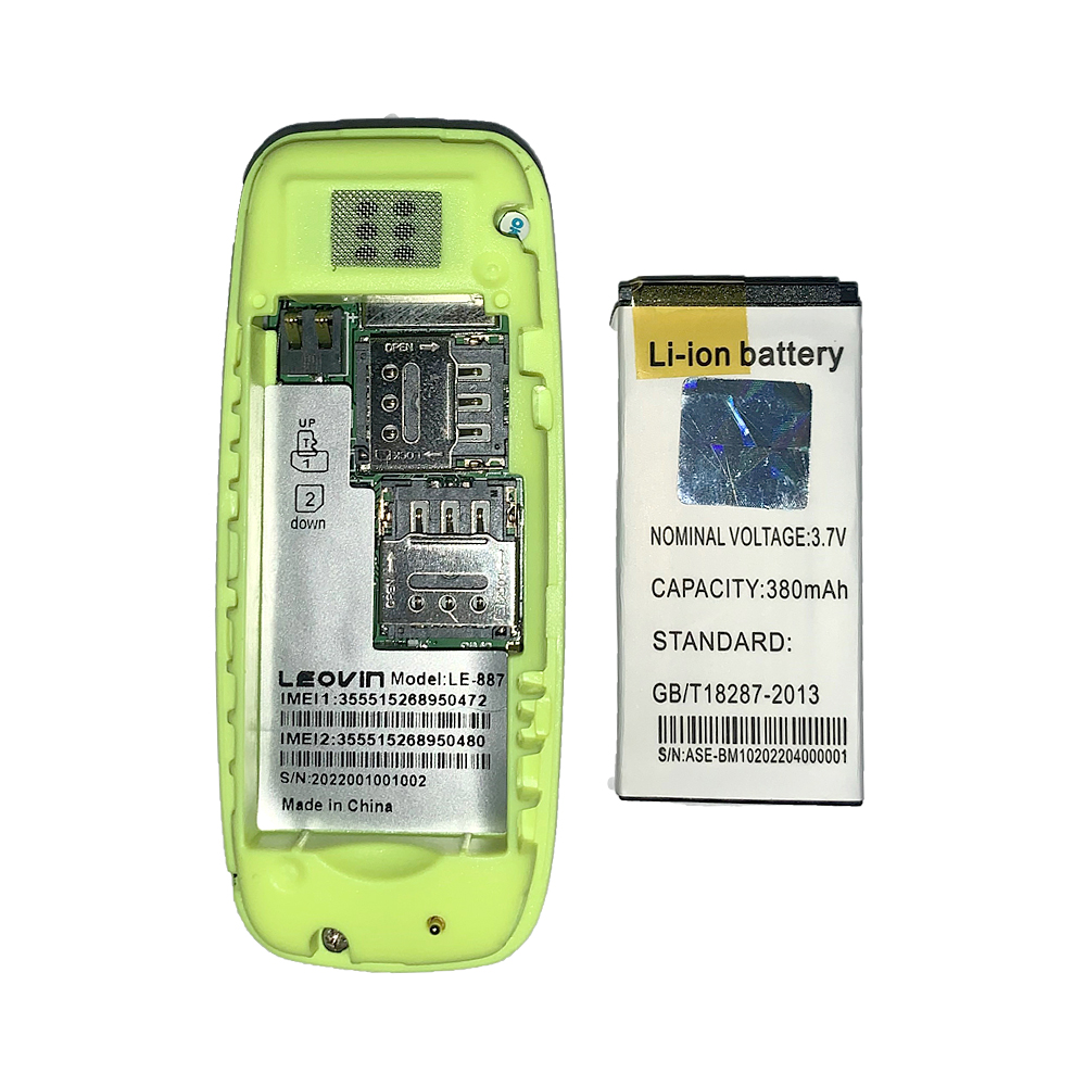 Mini telefon LE-887 bílý - náhled 4