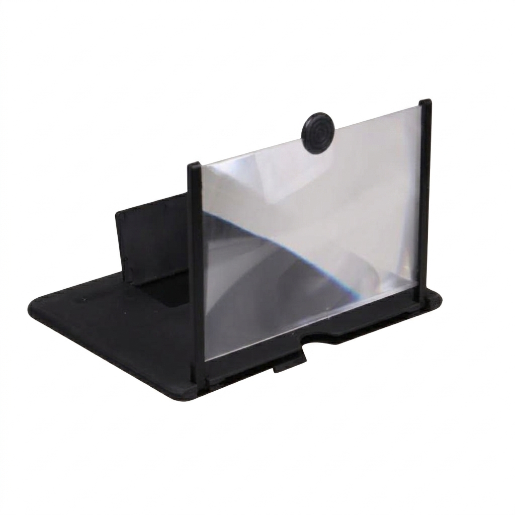 Skládací 3D stojánek na telefon s lupou - náhled 1