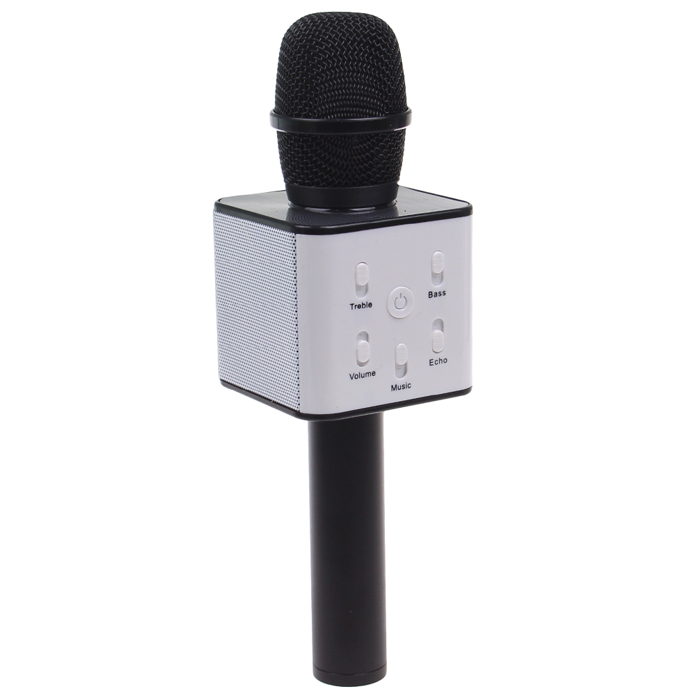 Karaoke mikrofon Q7 s pouzdrem černý - náhled 2