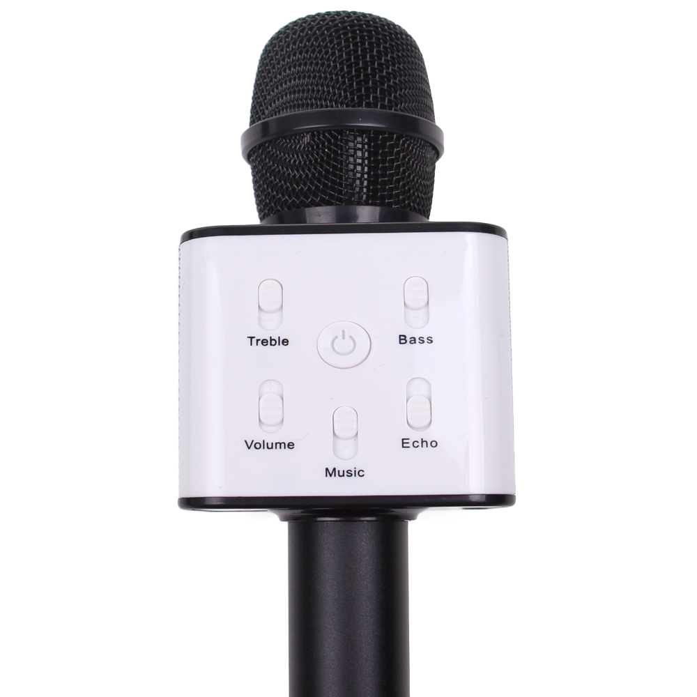 Karaoke mikrofon Q7 s pouzdrem černý - náhled 3